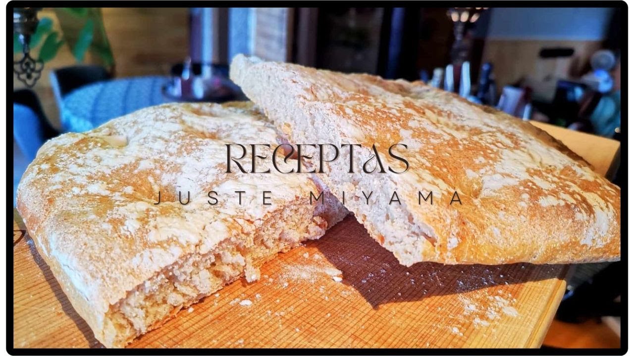 RECEPTAS ''Itališka sumuštinių duona Schiacciata'' - LENGVA, sveika ir skanu | Juste Miyama