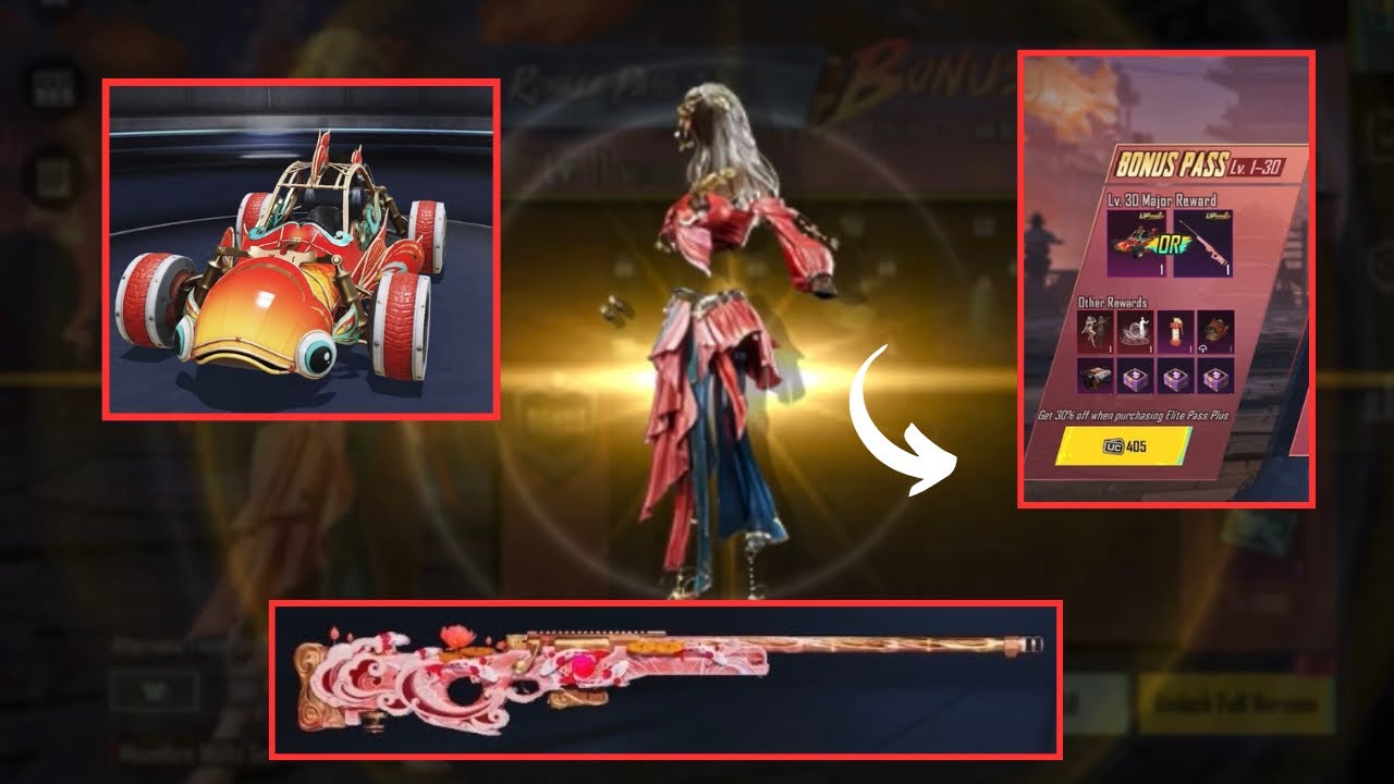 Bonus Pass Free Rewards | Purchase For 404UC New Bonus Pass | Almost Free Buggy And AWM Skin