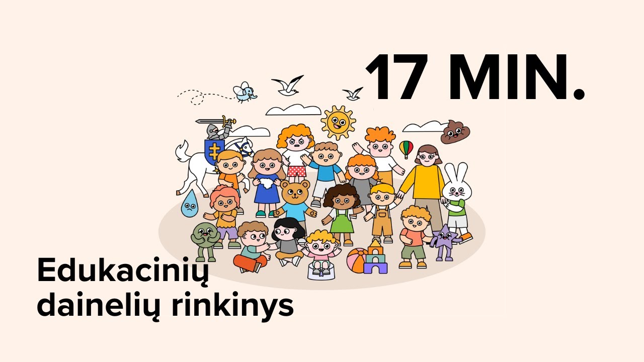 🎶 Edukacinių dainelių rinkinys! 🪇 | LRT VAIKAI