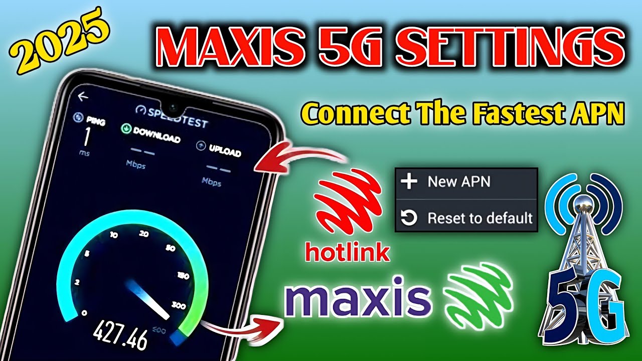 Настройка Maxis APN для скорости интернета 5G