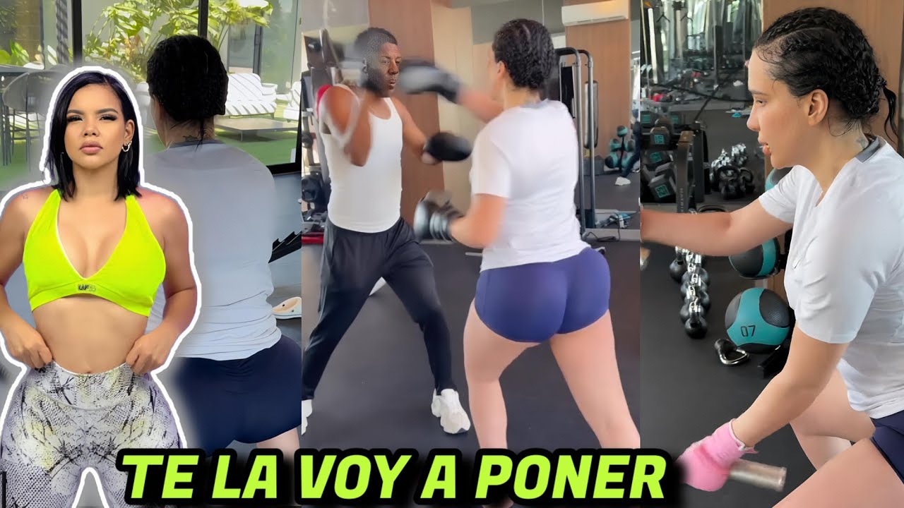 Amelia Entrenando Duro para su Pelea con Vitaly Sanchez en el ring de Boxeo