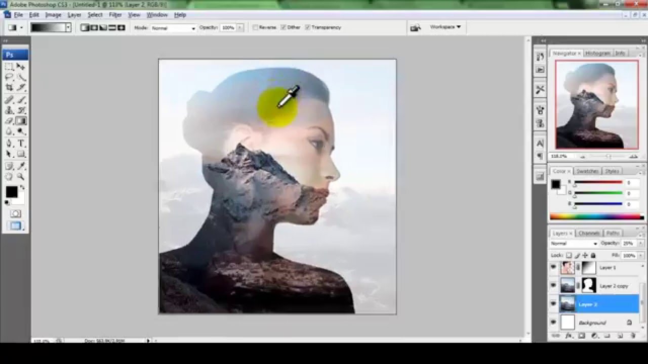 Double Exsposure Tutorial Photoshop CS3