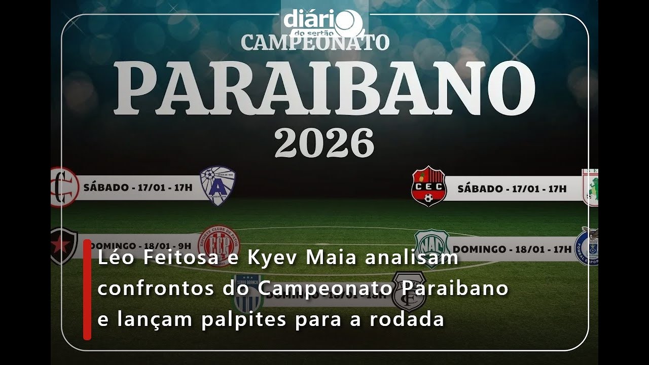 Léo Feitosa e Kyev Maia analisam confrontos do Campeonato Paraibano e lançam palpites para a rodada