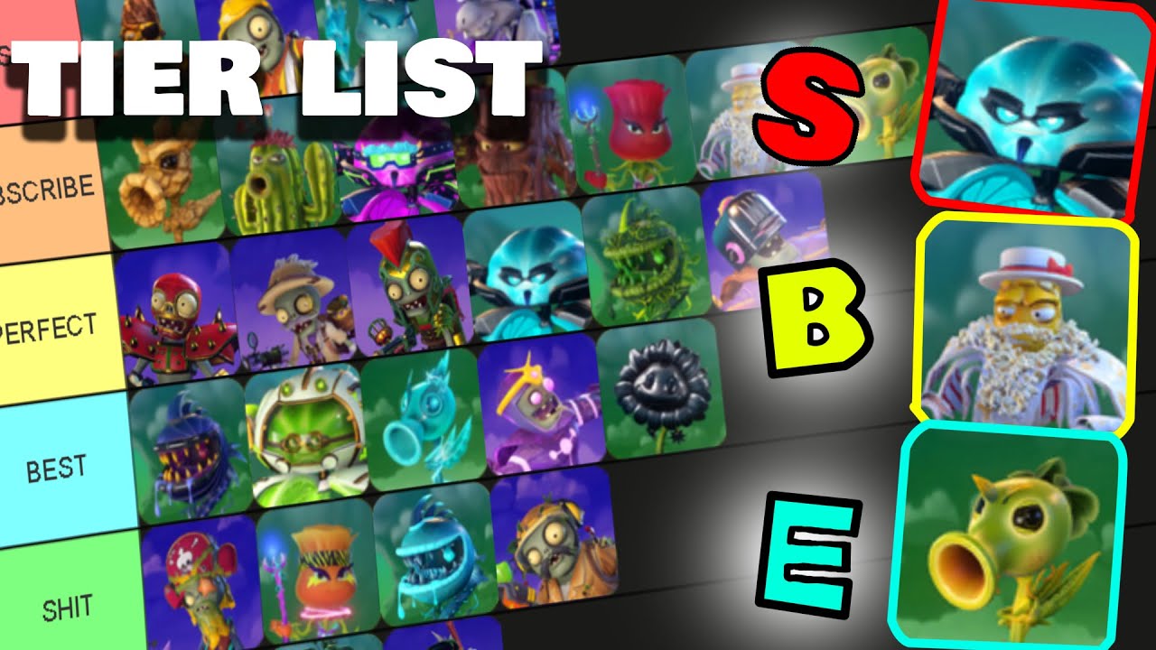 Plants Vs Zombies Tier List