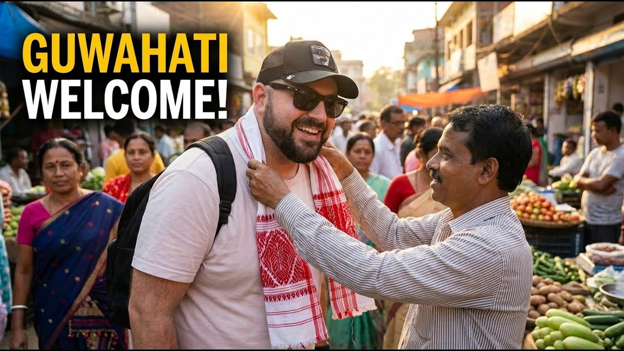 Вот как меня встретили местные жители в Гувахати 🇮🇳