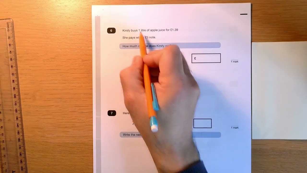 2023 Key Stage 2 Mathematics Paper 2 Questions 5 to 7