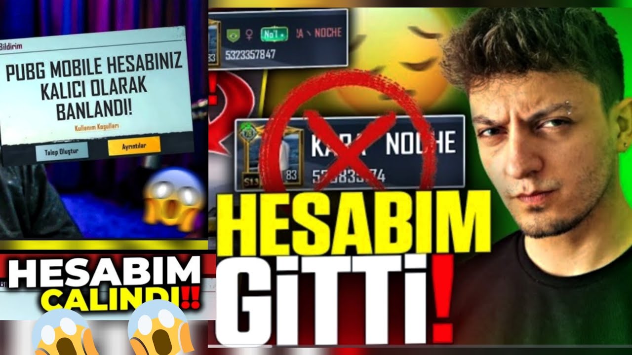 PUBG MOBİLE)/// KARA NOCHE HESABİ CALİNDİ😱😱HESABİM GİTTİ! #pubgmobile #g&uuml;ndem