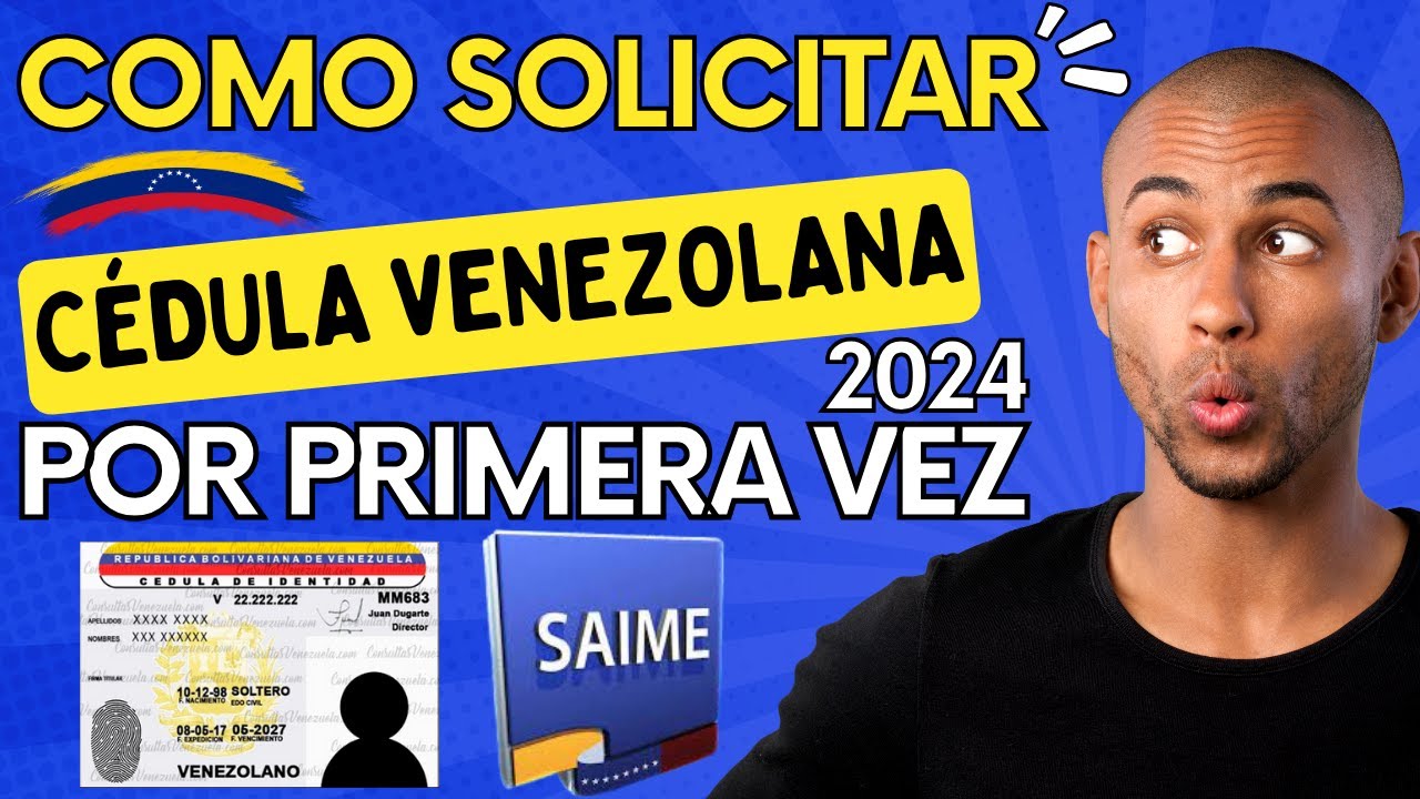 Como solicitar cedula venezolana en el saime por primera vez 2024 ✅🚀🚀