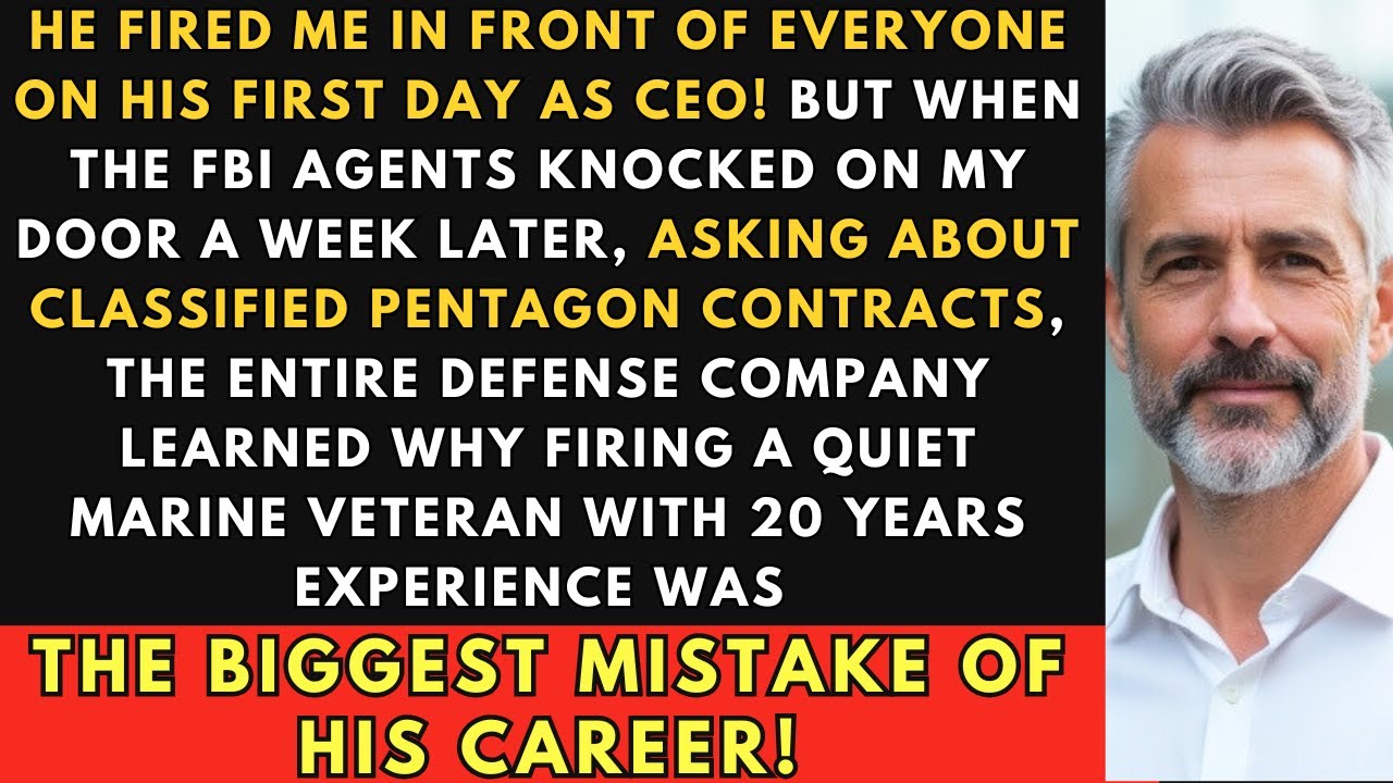 The New CEO Fired Me On His First Day, A Week Later, FBI Agents Knocked On My Door..