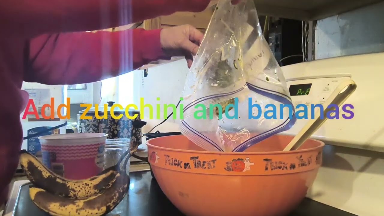 Zucchini Banana bread 