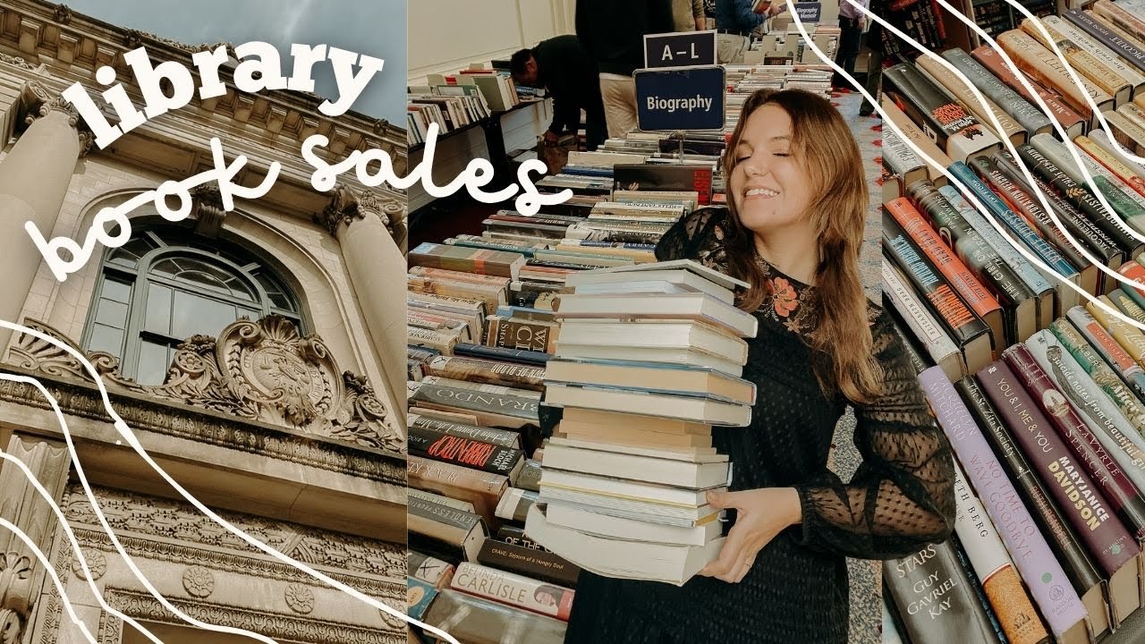 let's go to library book sales! 🔖🏛️ book haul & vlog