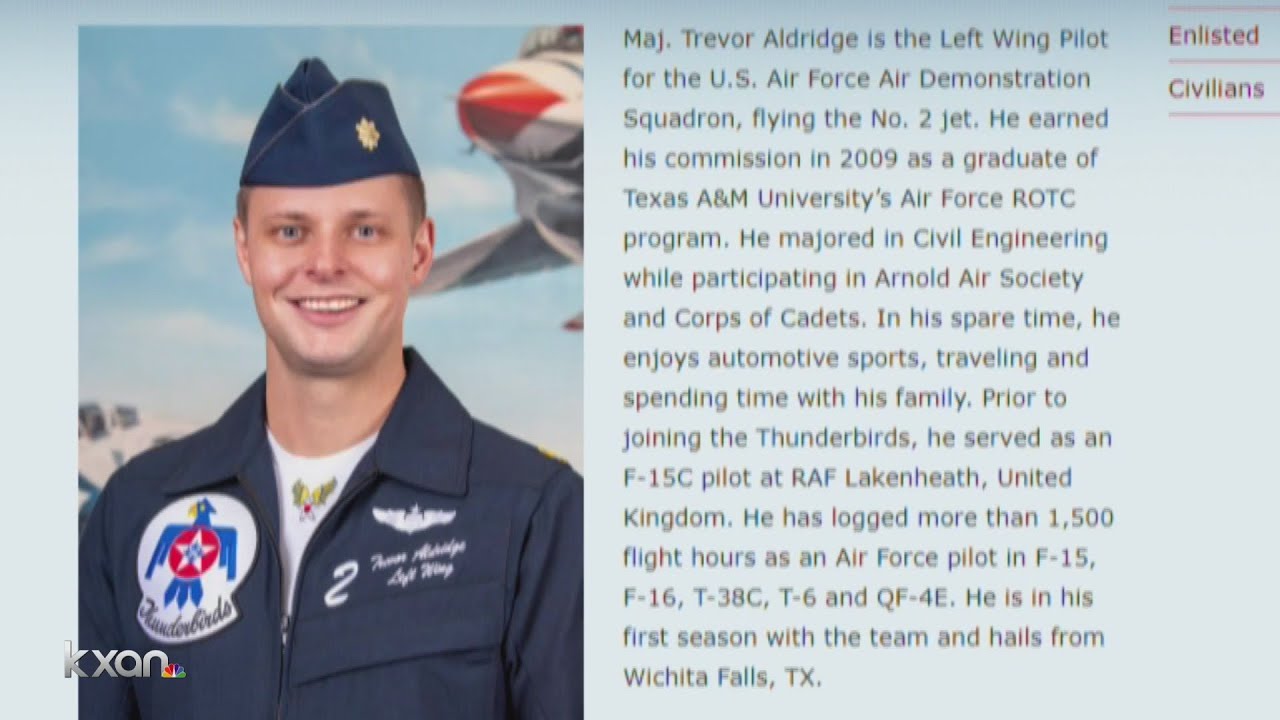 Texas A&M grad part of Thunderbirds flyover