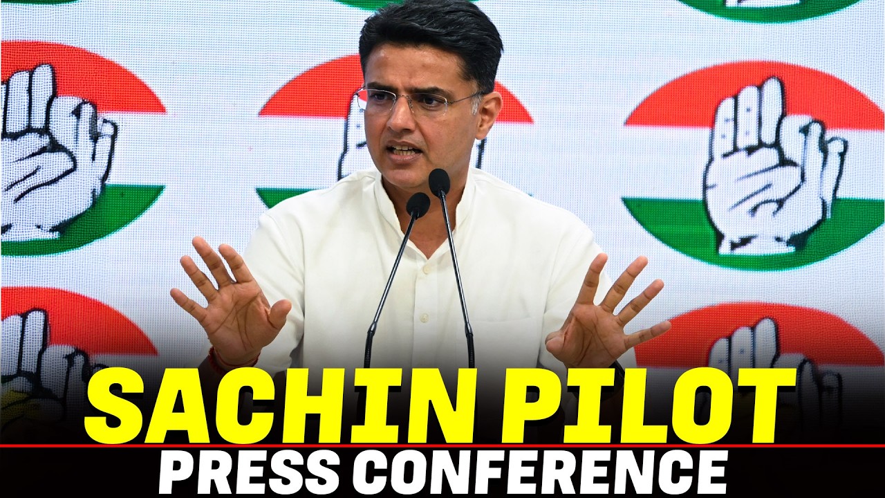 LIVE: Congress Leader Sachin Pilot holds press conference in Mumbai | BJP | Mahayuti |Shiv Sena