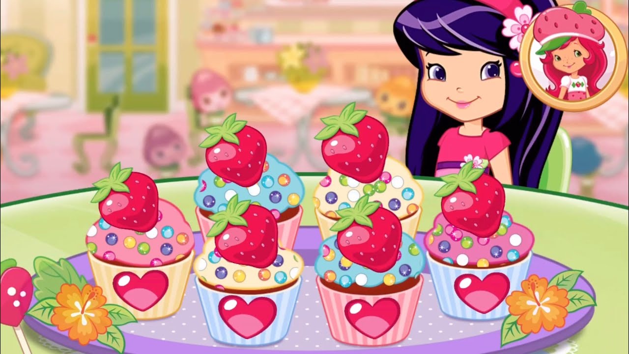 Strawberry Shortcake Bake Shop - Strawberry Berry Bitty Cakes - Fun Cooking Gameplay