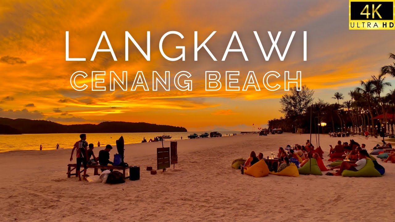 [4K] LANGKAWI SUNSET SPECTACLE - Unbelievably Stunning Beach Walking Tour September 2023
