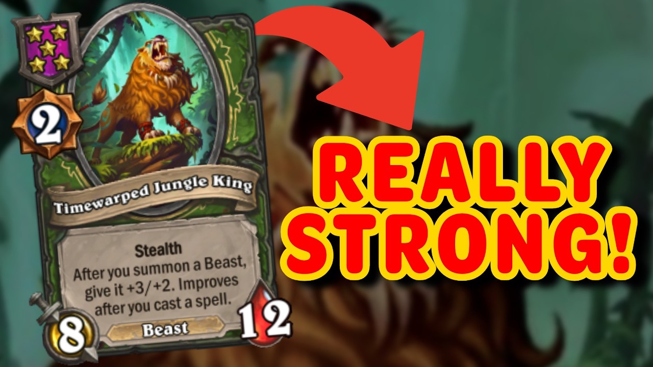 I didn't know Jungle King was this STRONG!!! | Hearthstone Battlegrounds