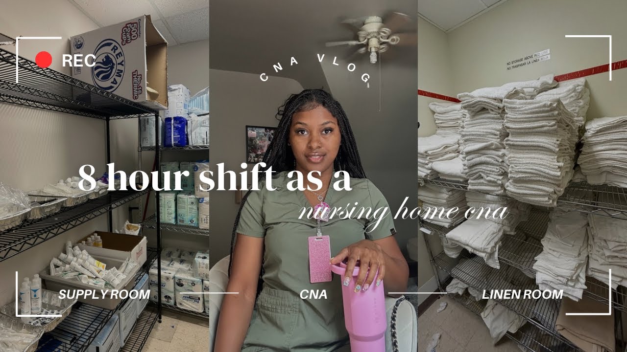 Day in the Life of a STRESSED CNA Vlog 🩺| 2nd shift, nursing home 🏡, 8 hour shift 
