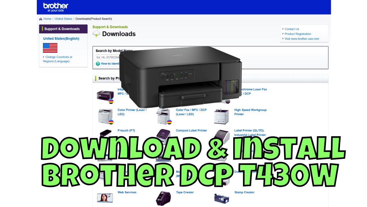 How To Download & Install Brother DCP T430W Printer Driver in Windows 10/11