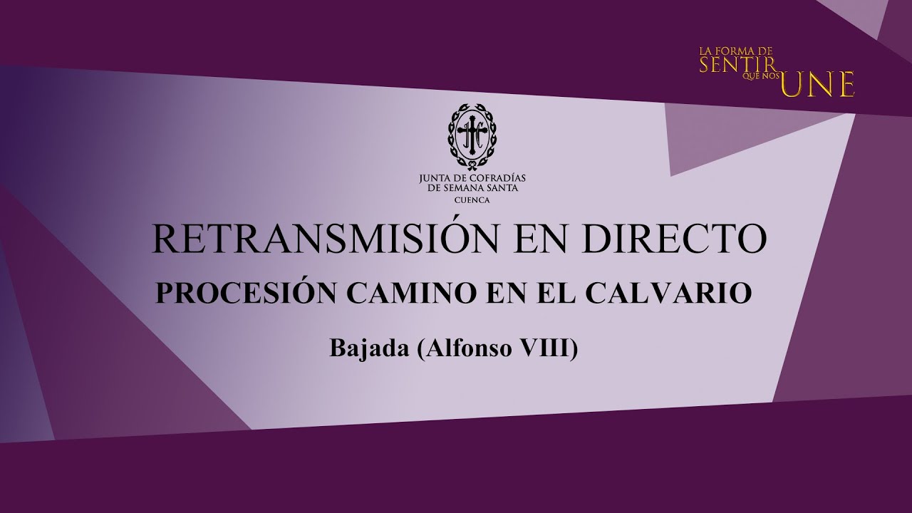 ✝  Viernes Santo – Bajada de la Procesión de En el Calvario #Cuenca #SemanaSantaCuenca