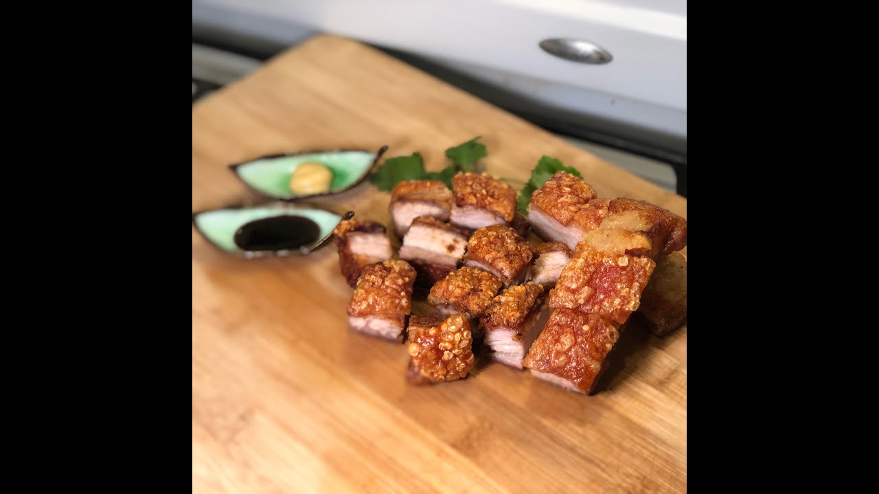 Air Fryer Pork Belly | Crispy Pork Belly (A Thai's Favorite Crunch) | Moo Krob | หมูกรอบ