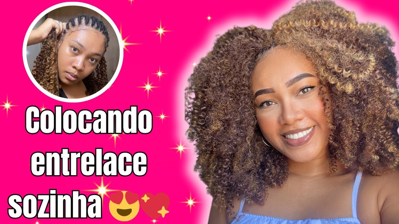 COLOCANDO ENTRELACE SOZINHA | Cabelo com o goivo ✨