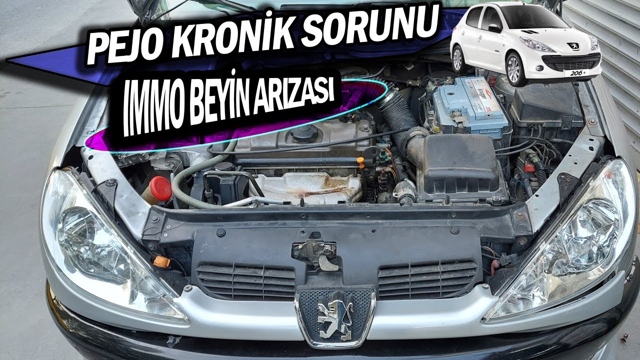 PEUGEOT BU ARAÇLARIN KRONİK SORUNU MOTOR ÇALIŞMIYOR |PEJO 206| İMMOBLAZER| ANAHTAR ARIZASI|