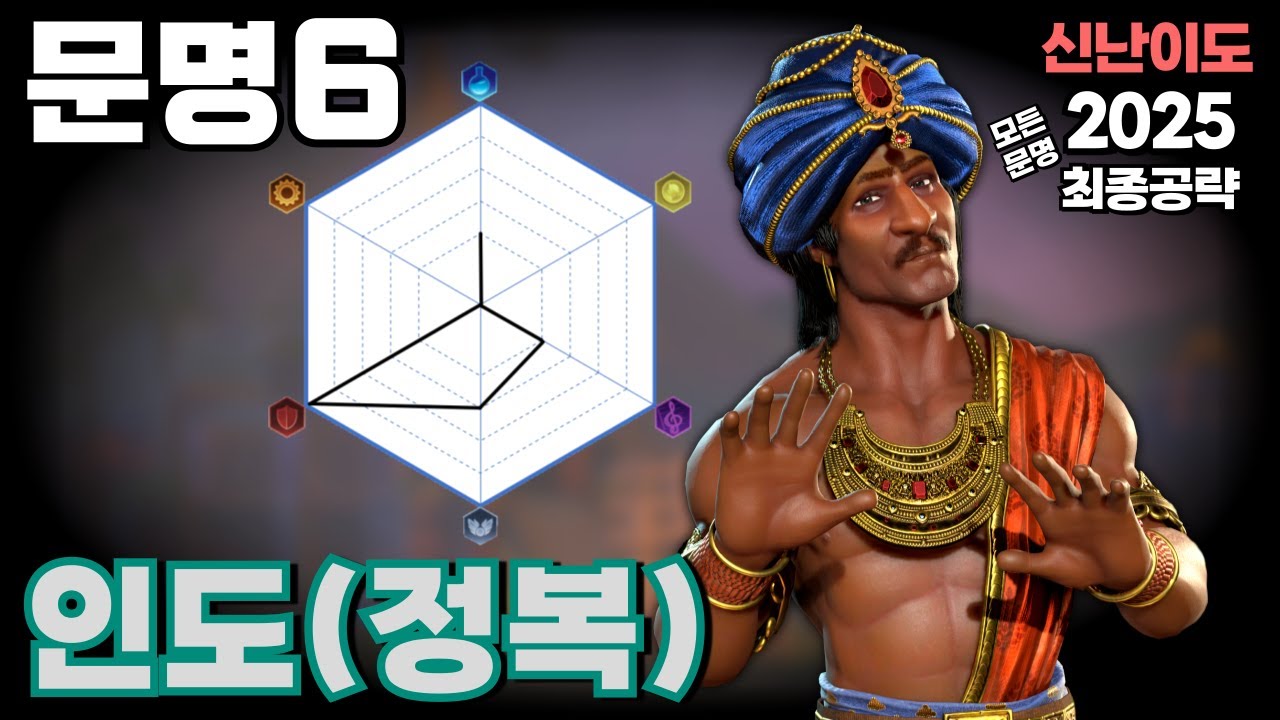 문명6 최종공략) 린도린도 그러나 너무 쌘 