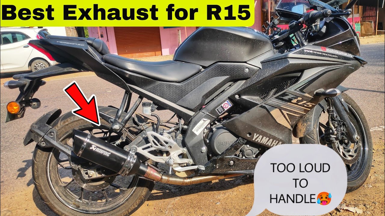 Installed Full System Exhaust on my R15 V3 😈| Heavy Bass Sound | Super Loud Exhaust 🥵