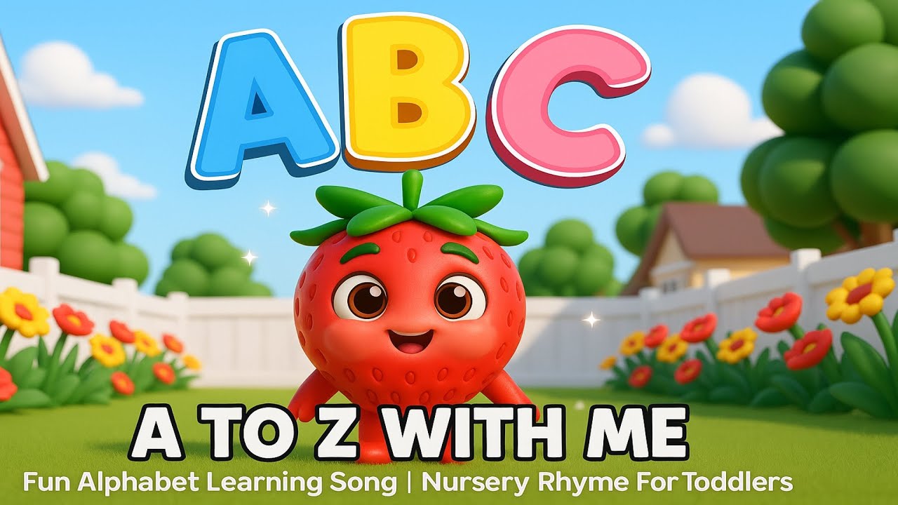 Fun ABC Song for Toddlers -- Strawberry Bob