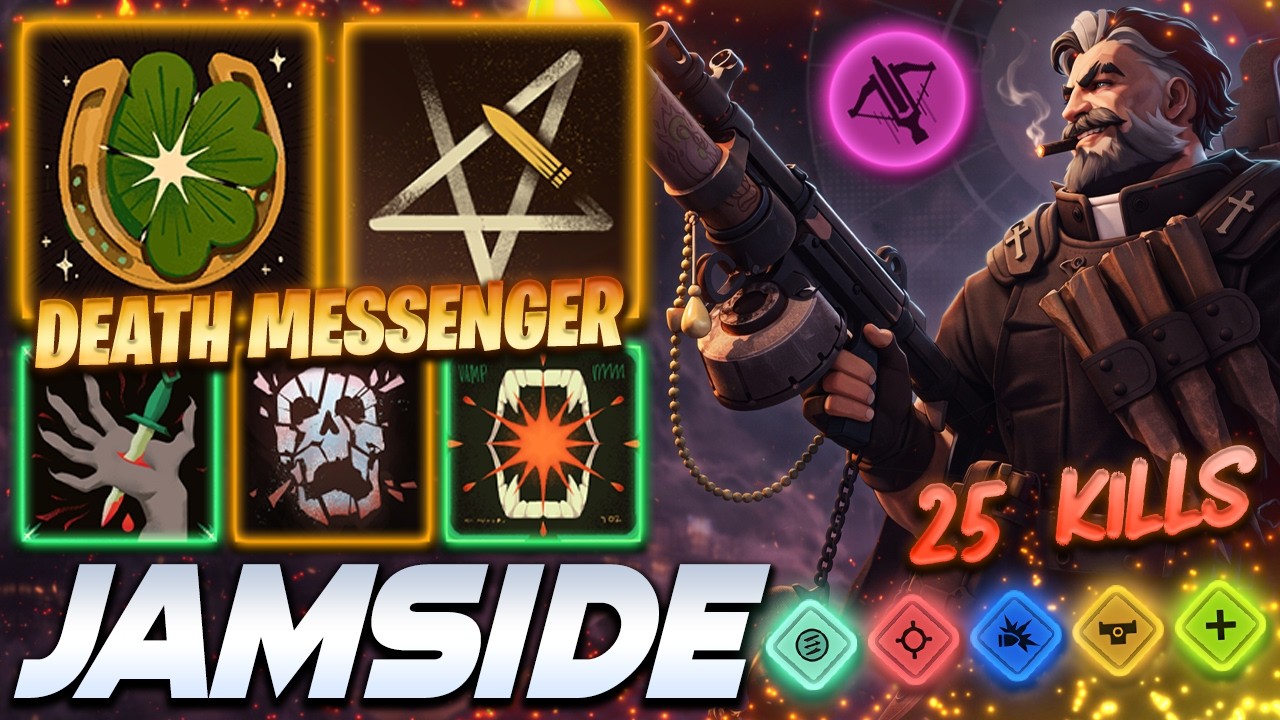 Jamside Venator 25 KILLS DEATH MESSENGER - Deadlock Pro Gameplay & Guides [Watch & Learn]