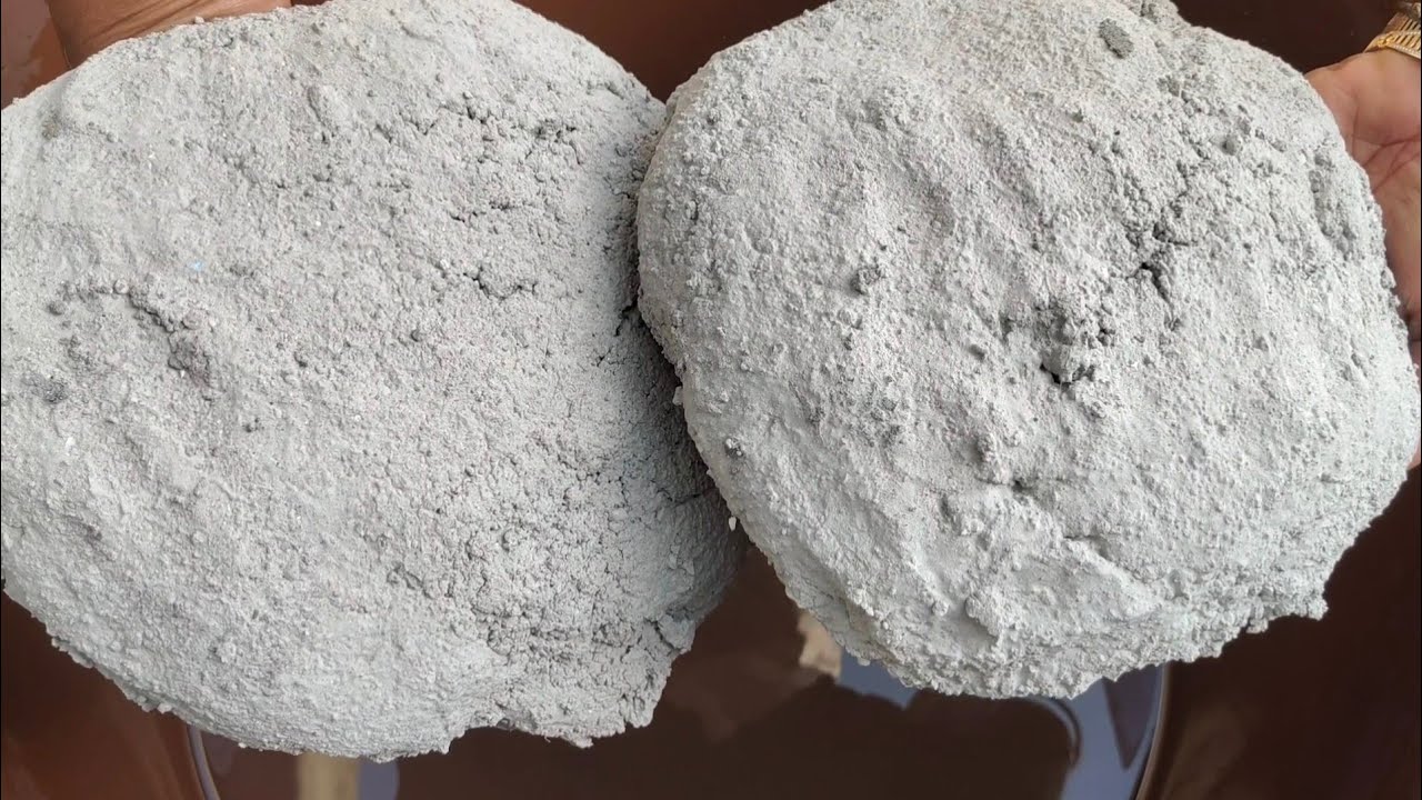 New Gritty Pure cement Slab/Chunks Crumbling in lots of water 💦|| Satisfying relaxing asmr 