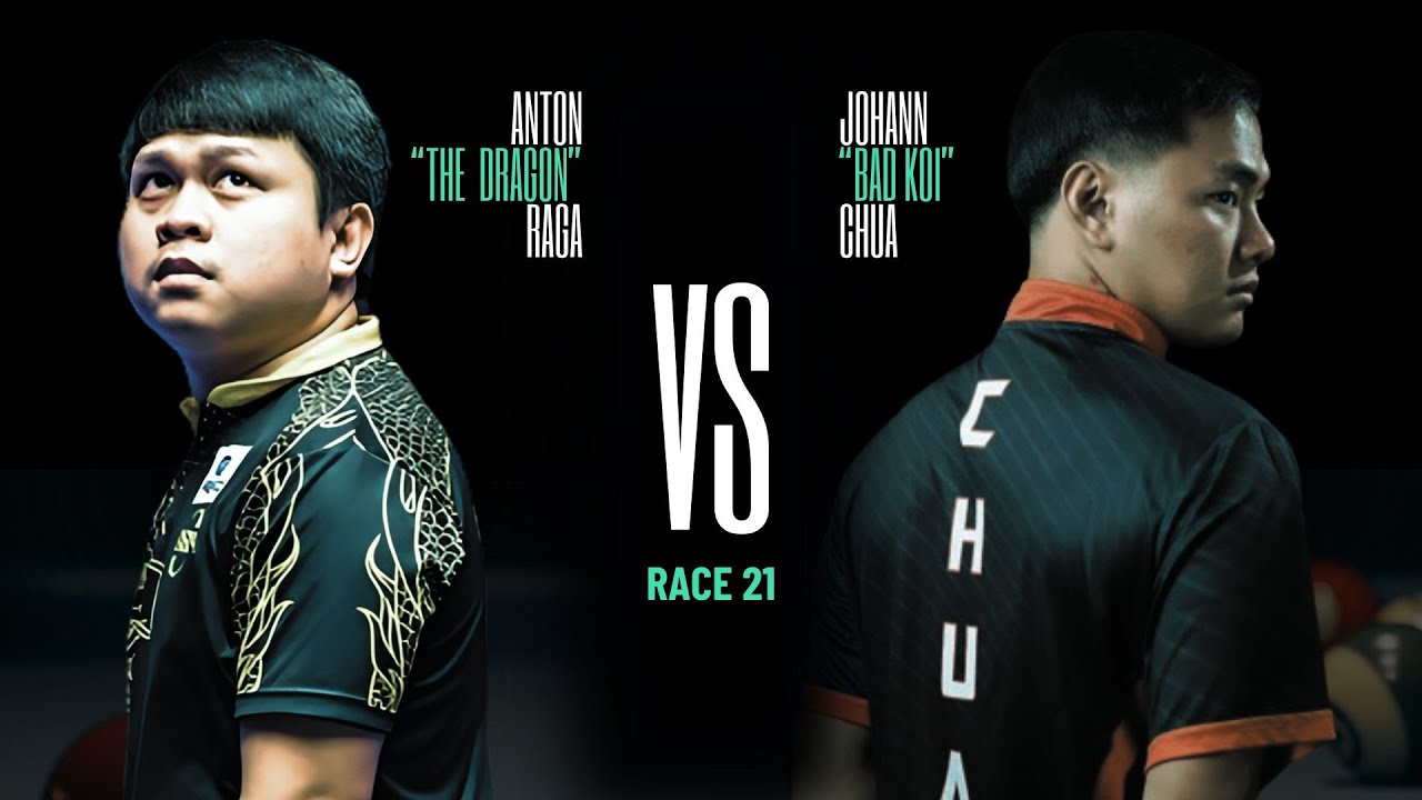 MARBOYS BILLIARDS 🇵🇭 Anton 'The Dragon' Raga vs Johann 'Bad Koi' Chua 🇵🇭 - Race 21