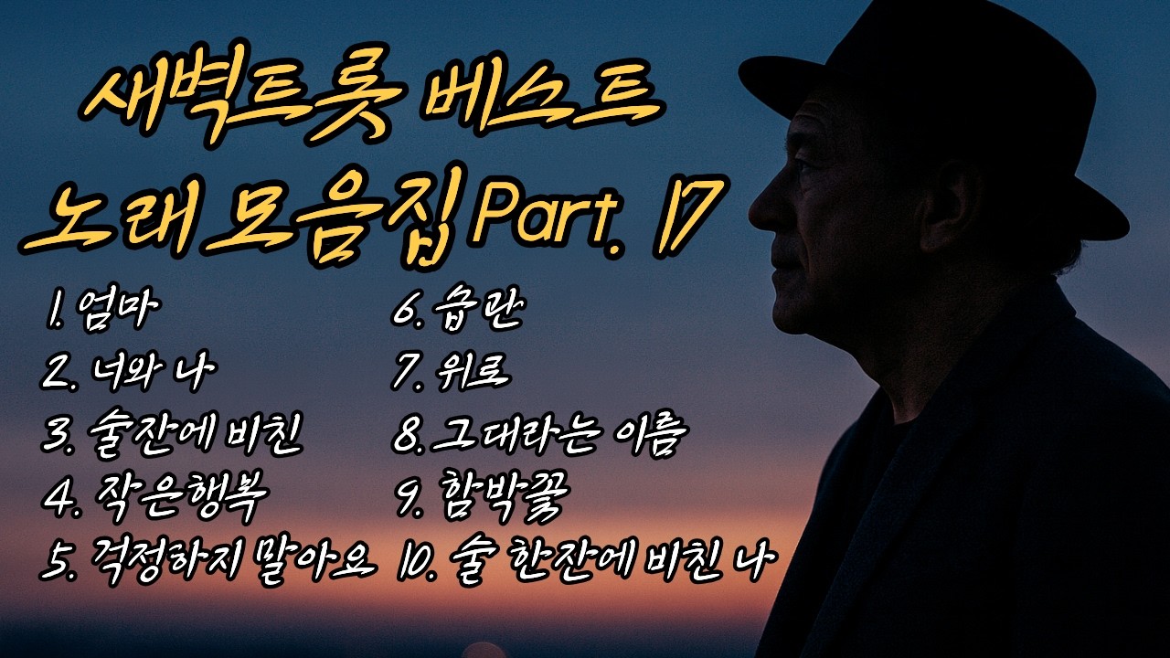 새벽트롯 베스트 노래 모음집 Part.17 ㅣ당신을 위로해 드립니다 ㅣ중년을 위로해주는 노래 ㅣ #7080 #트로트 #트롯
