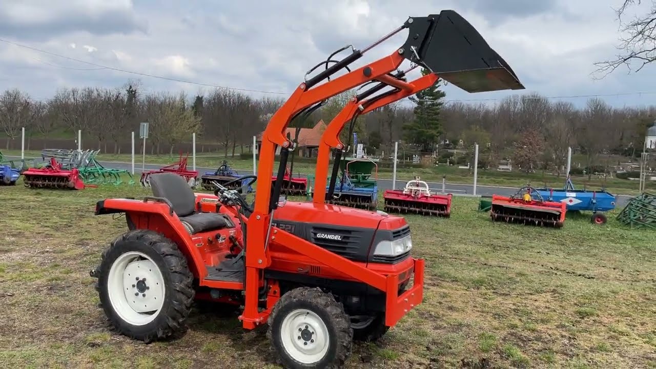 KUBOTA GL221 PowerShift review + start kleintraktor japanese compact tractor Японский минитрактор