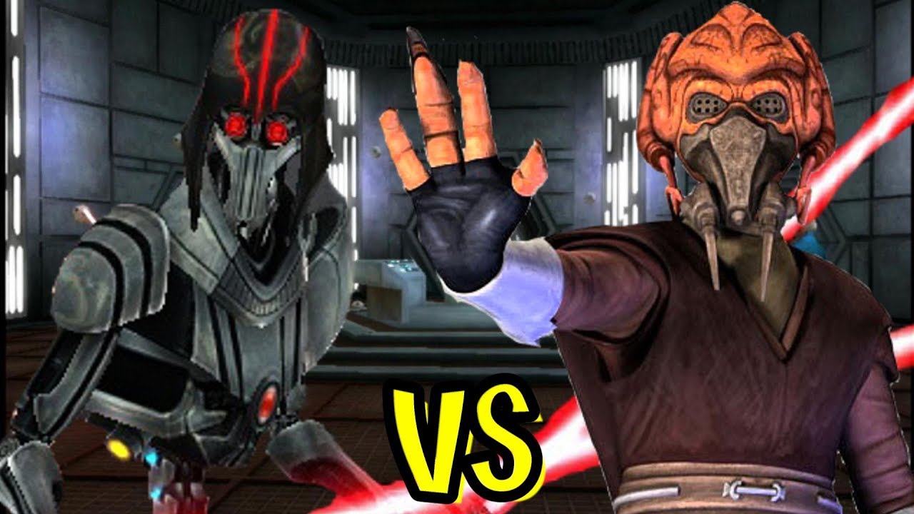 Lightsaber Duels - Jedi Hunter Droid vs Plo Koon