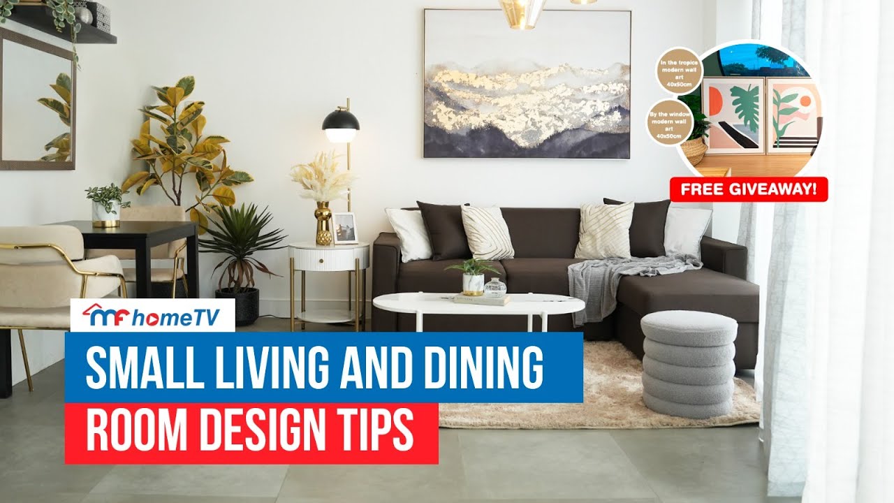 Small Living and Dining Room Design Tips | Mandaue Foam | MF Home TV