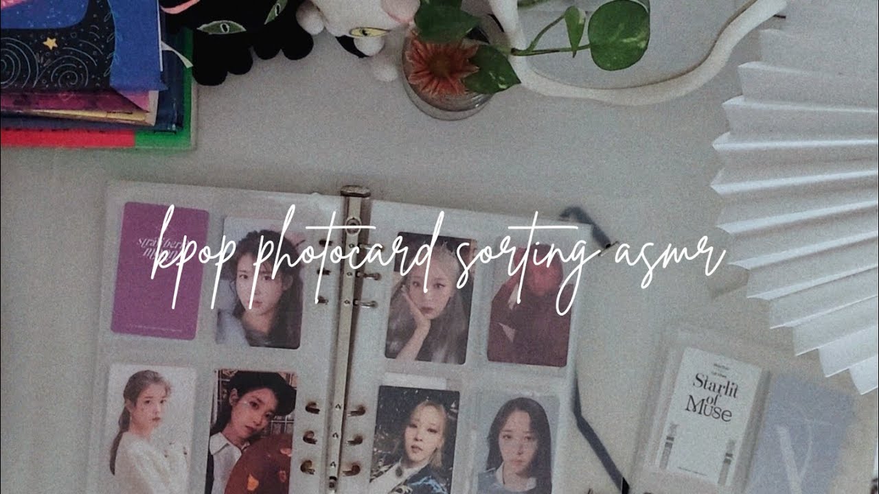 kpop photocard sorting and binder tour asmr #1