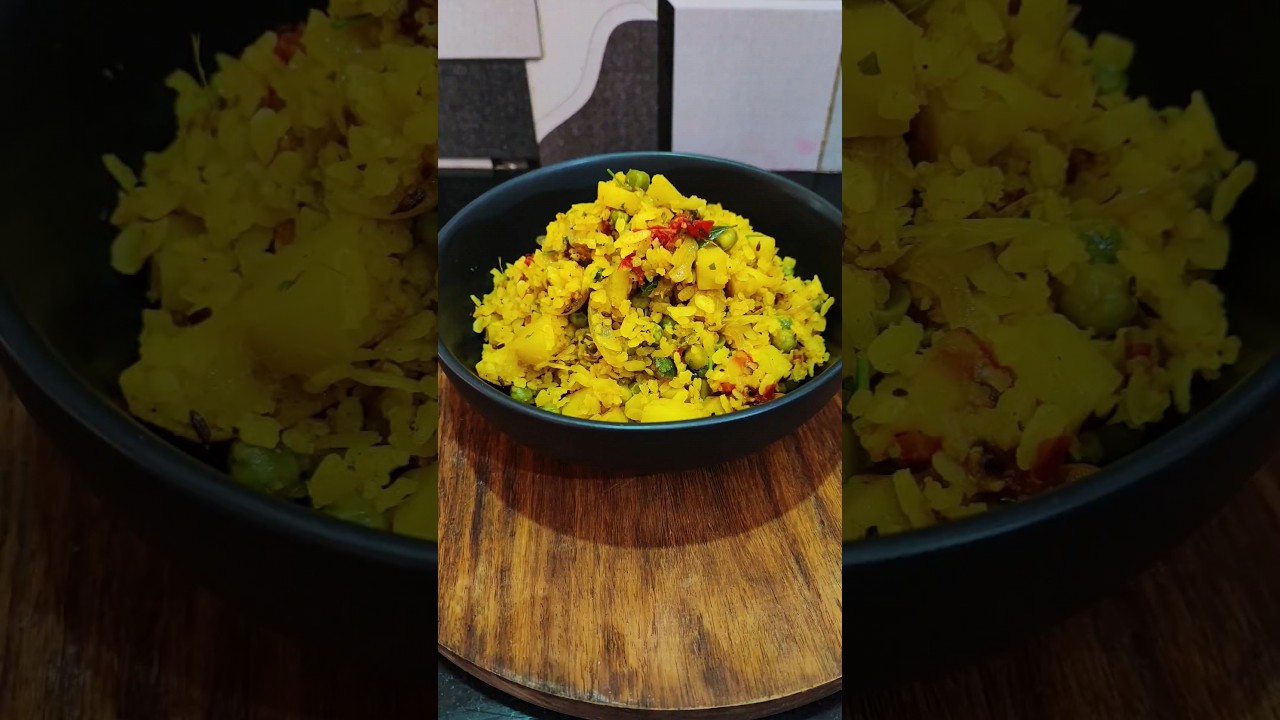 Quick Poha Recipe 😋😄#shorts