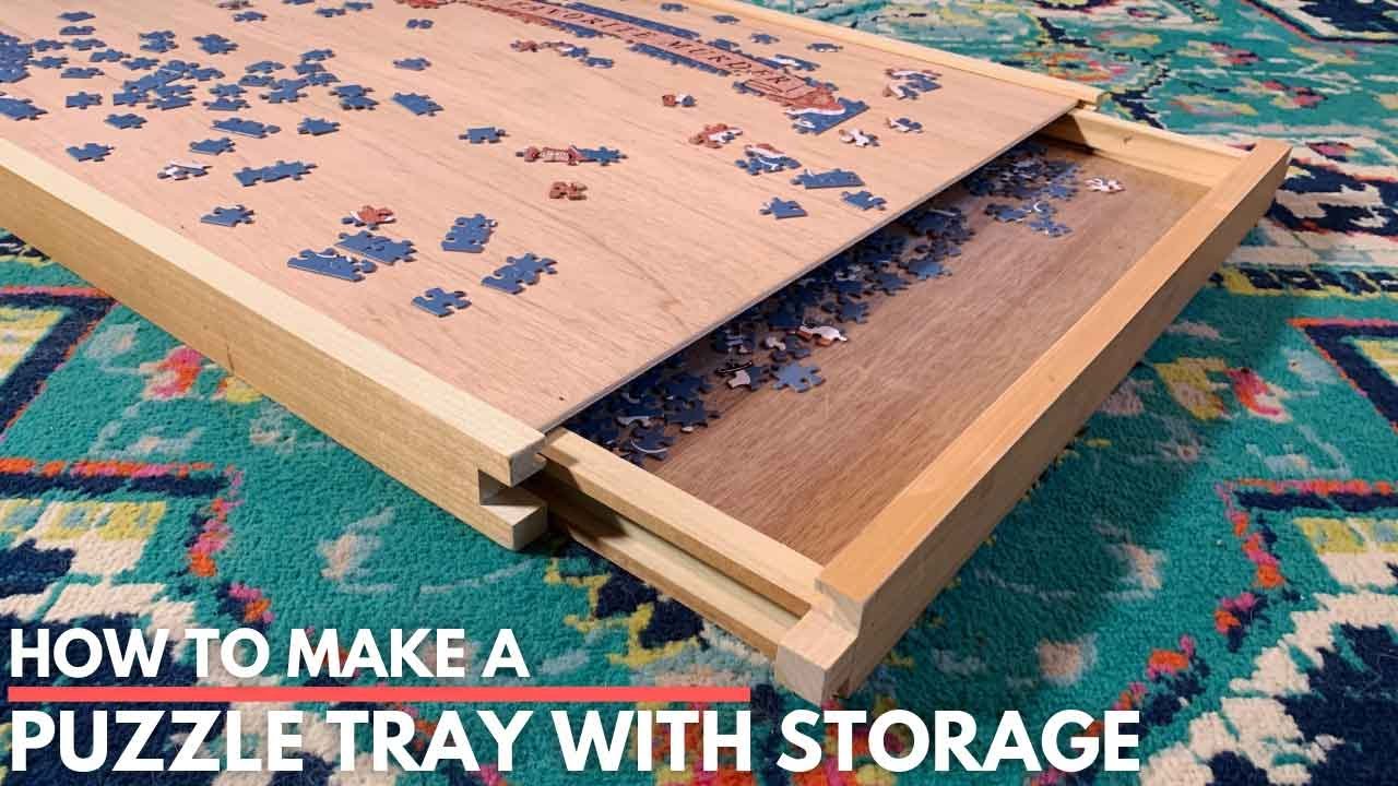 How To Make A Puzzle Tray With Storage