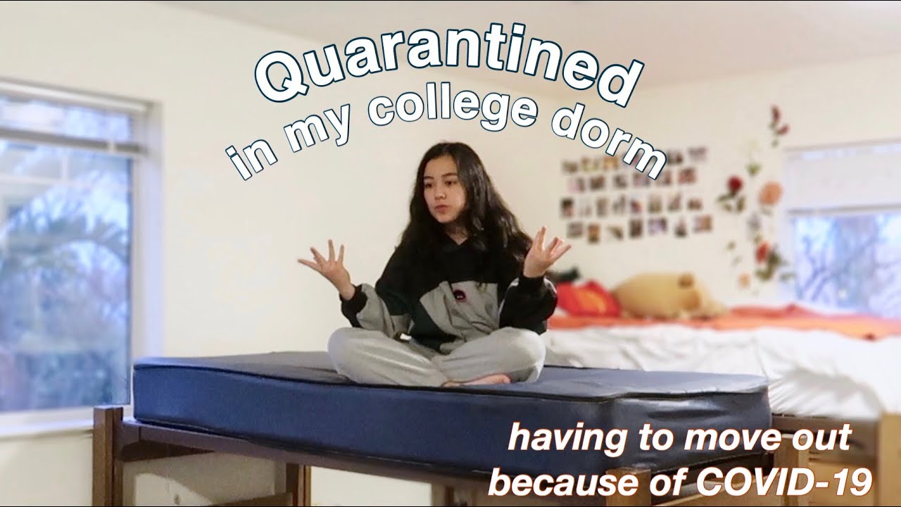 College quarantine day in my life (dorm tour + move out vlog)