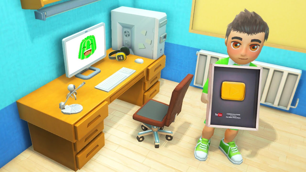 I Became Worlds MOST FAMOUS YOUTUBER! (Youtuber Simulator)
