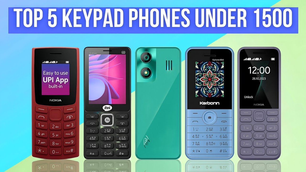 Top 5 Best Keypad Phone Under 1500 | Best Keypad Mobile 2025 Under 1500