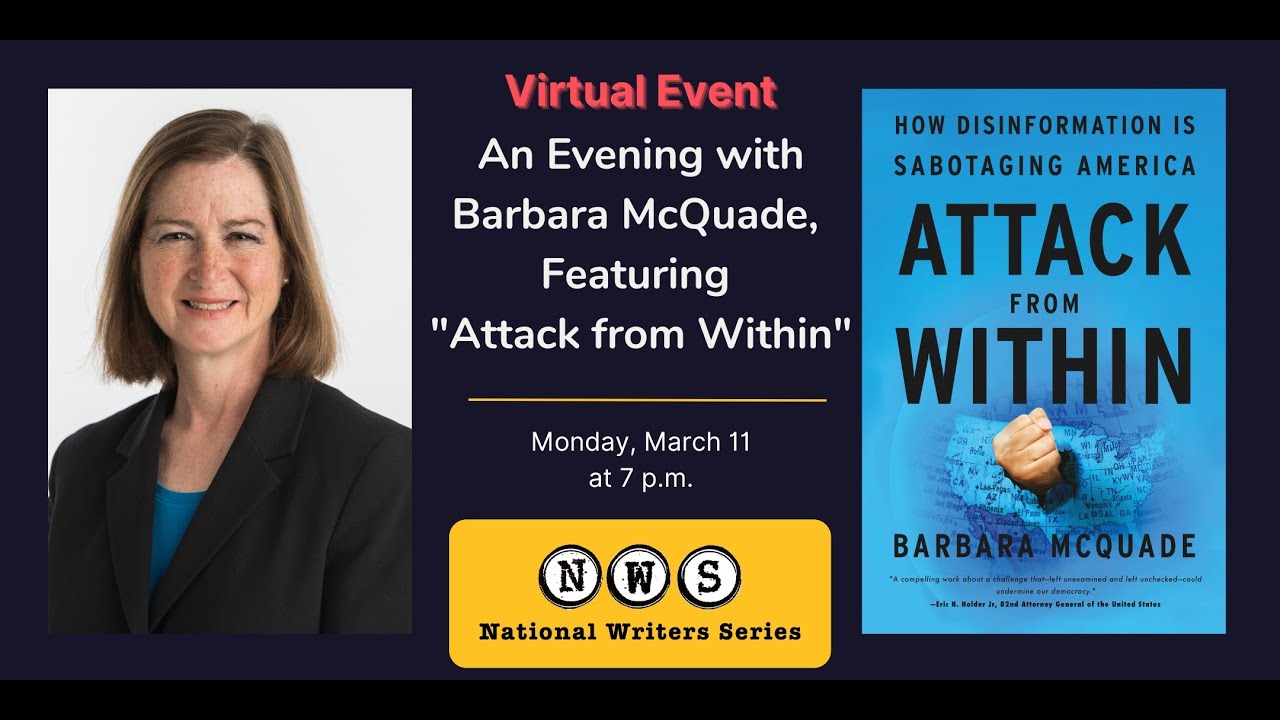 NWS Presents: An Evening with Barbara McQuade, featuring 