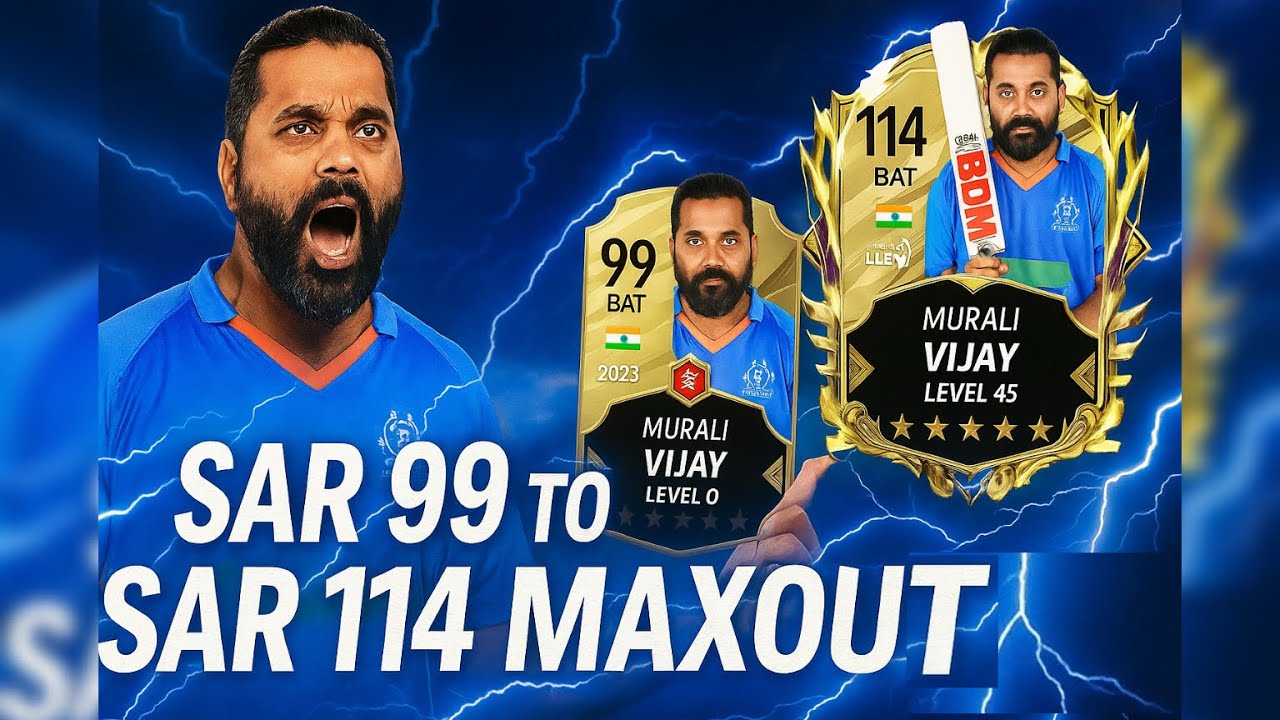 🔥 MURALI VIJAY MAXOUT! 99 ➝ 114 SAR BEAST MODE ⚡ #dreamcricket2025 