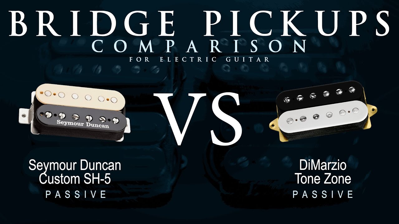 Seymour Duncan CUSTOM SH-5 vs DiMarzio TONE ZONE - Bridge Guitar Pickup Comparison Tone Demo
