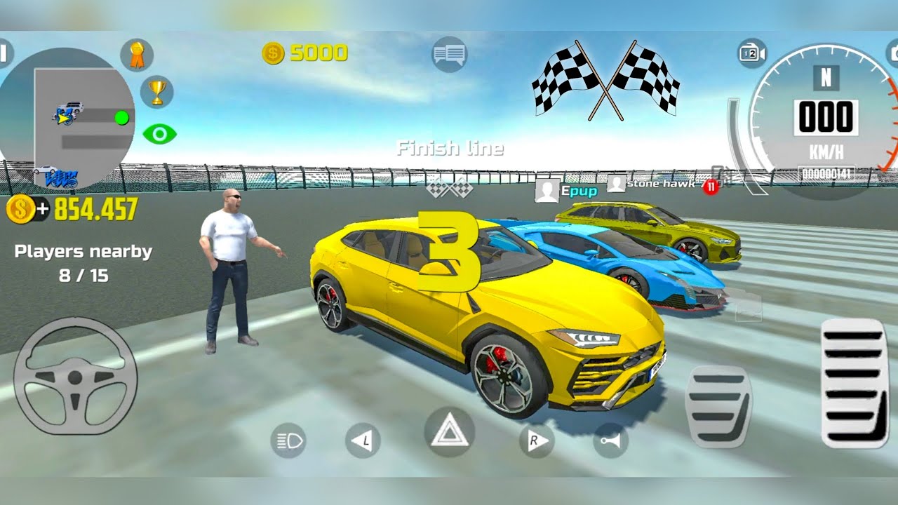 Car Simulator 2 Multiplayer - 400m Race at Airport - Lamborghini Urus - Car Games Android Gameplay