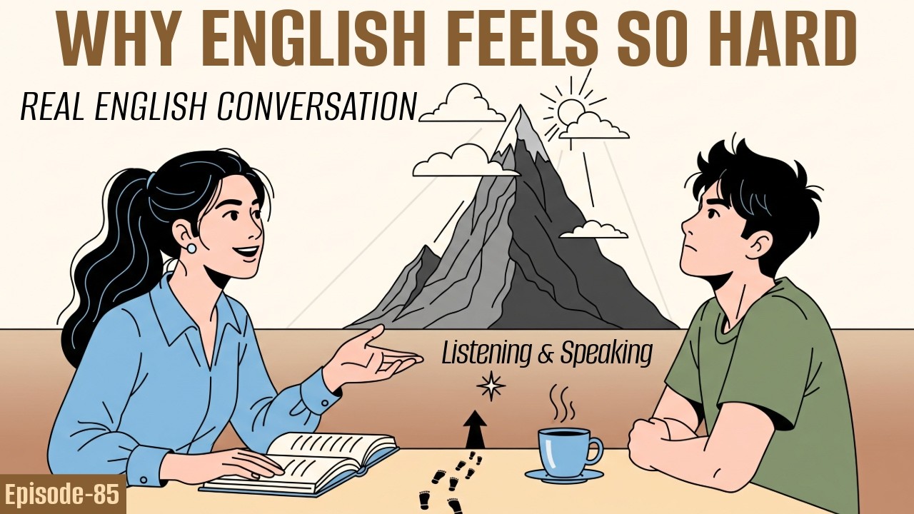 Why English Feels So Hard | Real English Conversation for Listening & Speaking Practice