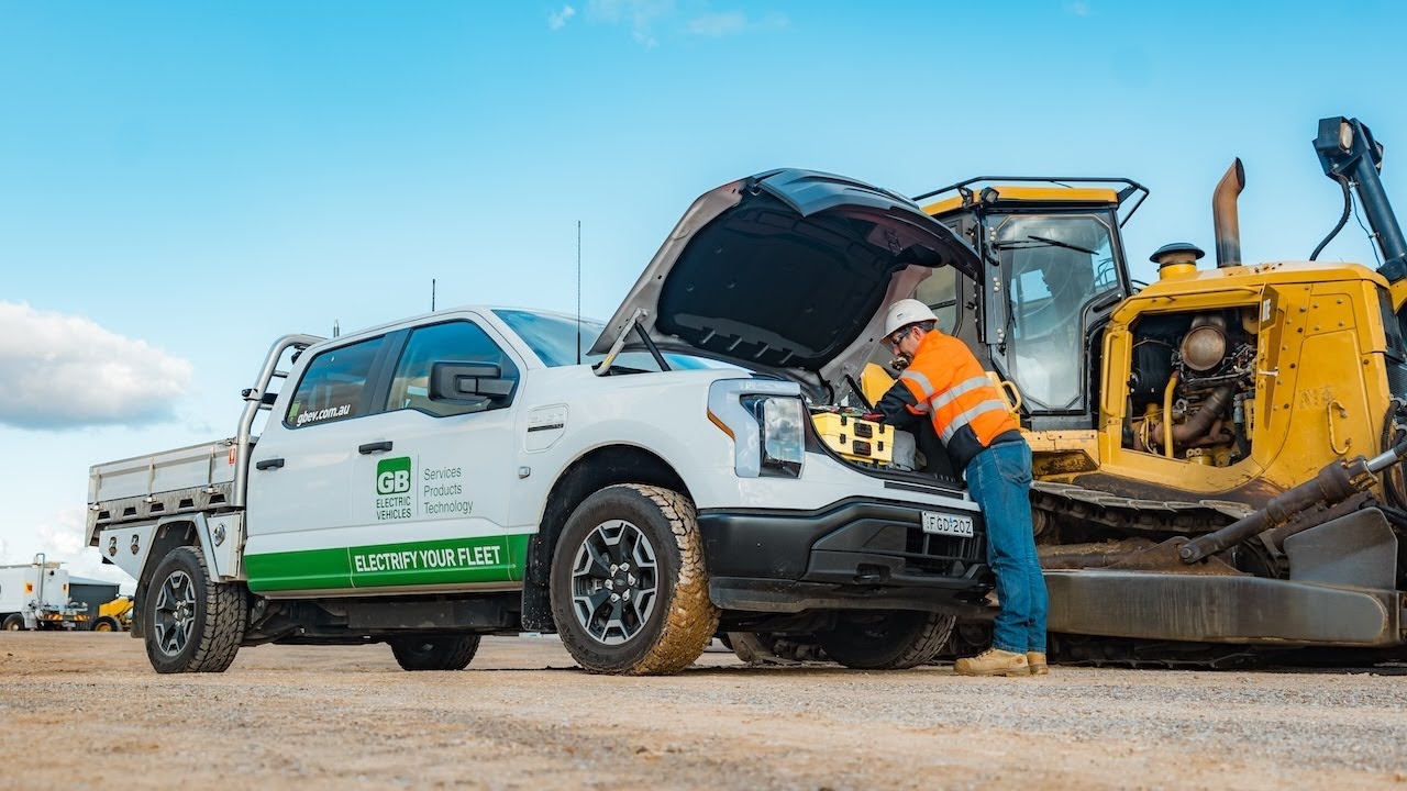 AUSEV Fleet Fit Out options - Ford F-150 Lightning 4x4 EV. Fleet and Mine Spec Site Safety Packs