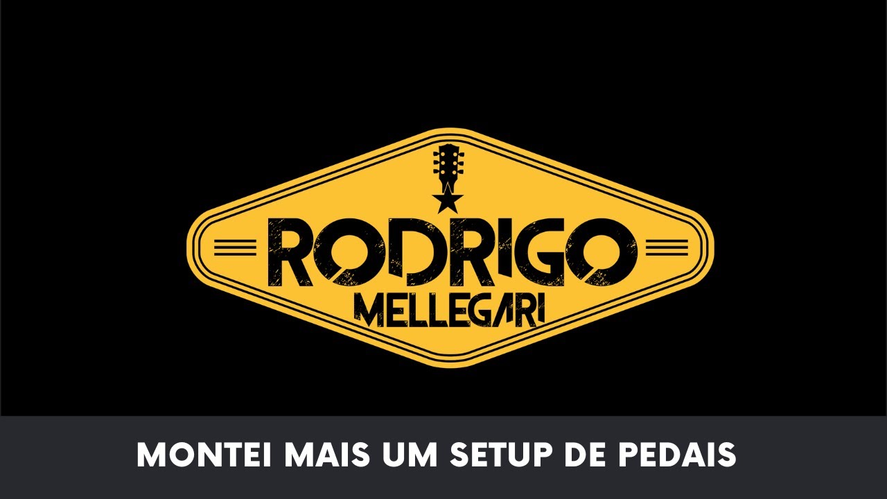 Montei mais um setup de pedais - Rodrigo Mellegari