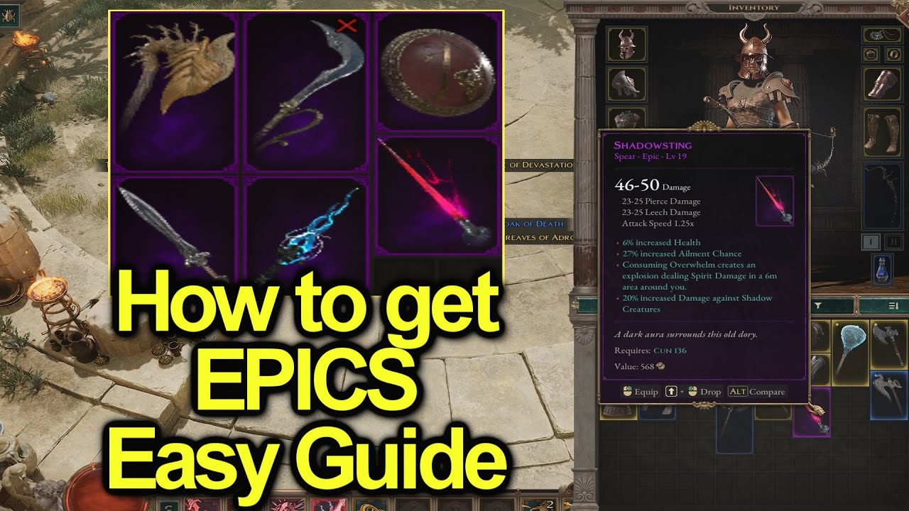 How to Get Epics Easy Guide | Secret Boss and More | Titan Quest 2